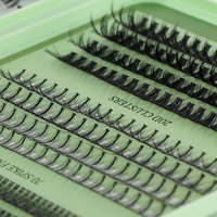 Lot de 530 faux cils individuels de différentes longueurs pour extension de cils, maquillage professionnel, greffe de cils en grappe