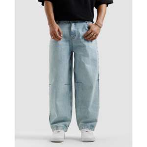 กางเกงยีนส์ทรงตรงหลวมสไตล์วินเทจ ขากว้างแบบถัก มีตัวเลือกเอวสูงและต่ำ สีสโตนวอช พิมพ์ลายสีเข้มและสีอ่อน สำหรับฤดูใบไม้ร่วง - Product Image 2