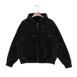 Vente en gros ODM/OEM de sweats à capuche pour hommes avec fermeture éclair complète sweats à capuche avec logo personnalisé pour hommes et femmes - Product Image 2