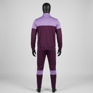 Ensemble de survêtement décontracté pour homme, violet lilas, avec veste zippée intégrale et pantalon de jogging, vêtements de sport unis pour l'entraînement, la gym, la course et le fitness - Product Image 4
