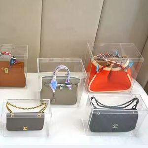 Elegant <b>Clear</b> Acrylic <b>Handbag</b> Storage Box Luxury Display Case for Fashion Bags - Product Image 2