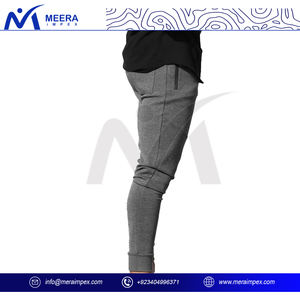 Jogger pour homme coupe décontractée avec matériau polaire doux taille moyenne élastique pour se prélasser et activités de plein air tenues décontractées - Product Image 4