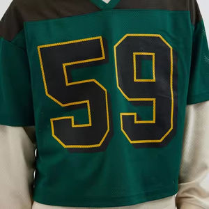 OEM personalizado impreso nuevas camisetas de malla de alta calidad/nueva llegada de punto de talla grande hombres malla camisetas venta al por mayor tarifa personalizada - Product Image 4