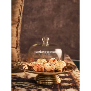 Embossed Handmade Round Marble & Wood Eco-Friendly Modern Large <b>Cake</b> <b>Stand</b> with <b>White</b> Top Hot Selling Indian - Product Image 4