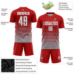 Fabricante de uniformes de fútbol Premium, ropa deportiva personalizada, camiseta de fútbol transpirable para partidos y torneos de Club de campamento de entrenamiento - Product Image 5