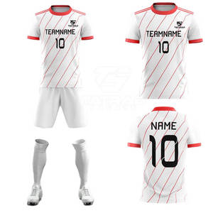 Conjunto de Camiseta y Pantalones Cortos de Fútbol para Hombre, Diseño Nuevo, Transpirable, de Poliéster, Secado Rápido, Ligero, Personalizable - Product Image 6