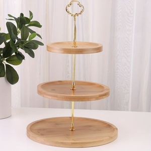 Attractive Design Round Shape 2 <b>Tier</b> Cupcake <b>Stand</b> With Metal Gold Handle for Holding <b>Cakes</b> Cupcakes Desserts and Sweets - Product Image 5