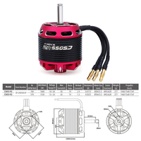 Faradyi Haute Puissance Électrique Rc Avions Bld Moteur C5055 V2 570KV 760KV 6s 24v pour Fly Avion Jet Rc Fpv Avion Drone Moteur
