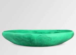 Platos y platos de resina de mármol de tendencia, forma redonda, patrón personalizado, plato moderno para servir alimentos Apto para lavavajillas, ecológico - Product Image 5