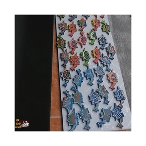 งานไม้ทาสีปลาทำด้วยมือแกะสลักปลาไม้แขวนผนังไม้ที่ไม่เหมือนใครปลาแกะสลักไม้แท้ - Product Image 2