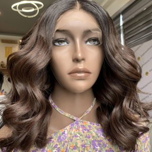 Perruque de cheveux humains Remy vietnamiens raides avec devant en dentelle directe d'usine vente en gros - Product Image 1