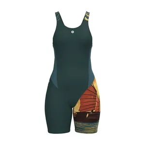Traje de baño competitivo Kneeskin para mujer Marine Sunset by the Bay - Product Image 3