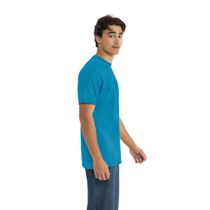 T-shirt 100% coton coupe classique pour homme et femme, impression de logo personnalisée sur le devant, fabricant de t-shirts en gros au Pakistan, For Level Apparel 3600. - Product Image 3