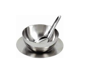 NEELKANTH/MAX FRESH Tazón de Sopa Clásico Ecológico de Acero Inoxidable con Cuchara - Product Image 1