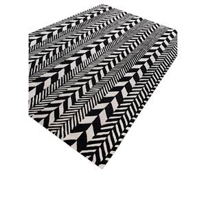 Adrift Wool <b>Hand</b> <b>Tufted</b> Grey & Black Chevron <b>Rug</b> for Home Tra-15151 - Product Image 2