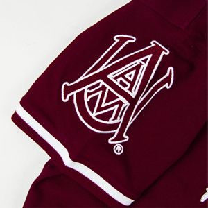 Alabama AM University for Bulldogs Maroon para Polo 100% algodón tejido logotipo personalizado XL tamaño antiarrugas acentos blancos - Product Image 3