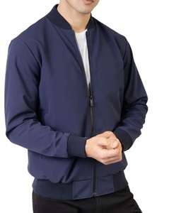 เสื้อแจ็คเก็ตบอมเบอร์ผู้ชายแบบลำลองสำหรับฤดูใบไม้ร่วง คอตั้ง ผลิตจากโพลีเอสเตอร์ 100% กันน้ำ - Product Image 4