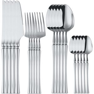 Ensemble de couverts en argent pour la restauration fine, couverts en acier inoxydable de qualité supérieure pour les maisons, les restaurants, les cafés - Product Image 1