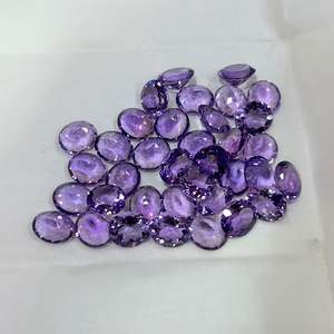 Natural Purple Amethyst Gemstone Cut Stone, Genuine African Amethyst AAA Grade Faceted Oval Loose Gemstones, 7mmx 5mm All Size - Product Image 3