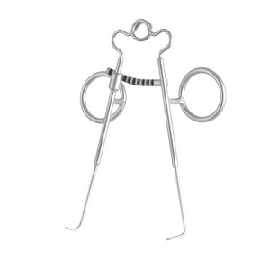 Sisson Skin Retractor 4x1x1 Puntas afiladas con bloqueo de dedo Instrumento quirúrgico de acero inoxidable Sisson Skin Retractor - Product Image 5