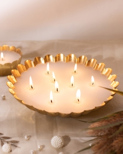 Best Selling Metal <b>Candle</b> Urli in Best Price From India For Home Decor Christmas Wedding Decor & Gifting Use - Product Image 4