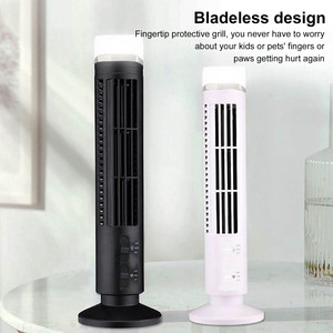 Ventilateur tour électrique oscillant à 90 degrés sans pales, silencieux, portable, avec télécommande, en plastique, prise US - Product Image 5