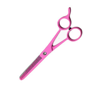 Dark Pink 6.5\" Stainless Steel Barber <b>Hair</b> <b>Thinning</b> <b>Scissors</b> Durable Sharp Blades <b>for</b> Beauty Use - Product Image 4