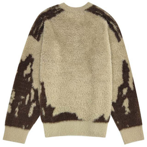 Vente en gros de pulls streetwear tricotés personnalisés pour hommes, pull-over en mohair surdimensionné avec col rond, costume respirant à la mode pour l'hiver - Product Image 3