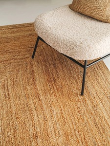 Alfombra de Yute natural tejida a mano de estilo moderno de tamaño personalizado, alfombrillas de algodón para el hogar, Hotel, sala de estar, restaurante o habitación de invitados - Product Image 5