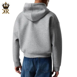 Sudadera con Capucha Corta con Cremallera Completa y Logotipo Impreso Digitalmente de 360 g/m², Sudadera con Capucha Lisa para Hombre, Venta al por Mayor - Product Image 5