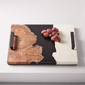 Classic Wooden and <b>Epoxy</b> <b>Resin</b> Durable Rectangle Serving Tray Hot Items Wholesale for Decoration Customized Size Shape <b>Colour</b> - Product Image 2