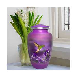 Nuevo aspecto con diseño de precio razonable y urnas personalizadas hechas a mano Urna de aluminio Cremación Exportador indio con calidad superior - Product Image 2