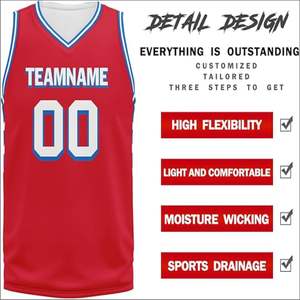 Maillot de basket-ball personnalisé pour hommes avec un numéro et un nom différents Maillot de basket-ball Impression numérique de haute qualité Uniforme respirant - Product Image 5