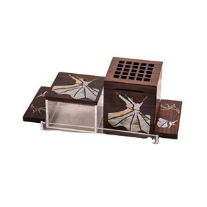 Quemador de incienso de madera de lujo, perla con incrustaciones para la madre de Ramadán Eid de Vietnam, novedad - Product Image 1