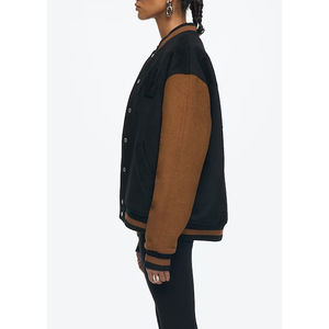 Chaqueta Bomber de Invierno para Mujer, Diseño 2025, Sudadera con Capucha Personalizada, Estilo Béisbol, para Exteriores, Sostenible, Transpirable, de Secado Rápido - Product Image 4