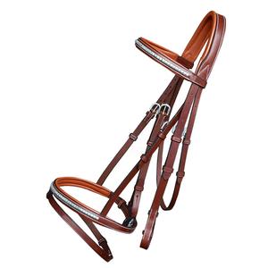 Brida con acolchado Brida marrón de tamaño completo Tubería de gasolina Obstáculos equinos de alta calidad Productos para caballos - Product Image 1