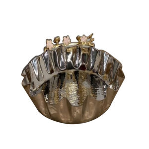 Cuenco para servir almacenamiento de alimentos de calidad superior, cuenco para aperitivos y ensaladas de frutas, cuenco decorativo hecho a mano para servidor de alimentos, artículos de catering - Product Image 3