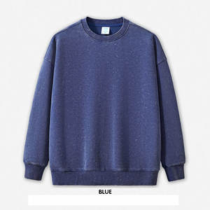 เสื้อฮู้ดผ้าฝ้ายโพลีเอสเตอร์คอกลมสำหรับผู้ชายเสื้อสวมหัวพิมพ์ลายพัฟไหล่ตกโลโก้ออกแบบได้ตามต้องการ - Product Image 6