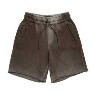 Nouvelle Arrivée Shorts Décontractés Personnalisés pour Hommes 100% Coton Haute Qualité Coupe Courte Délavé à l'Acide Respirant Séchage Rapide Taille Élastique - Product Image 1