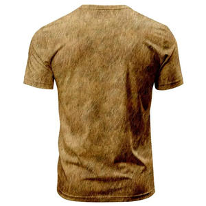 เสื้อยืดชายแบบซับลิเมชั่นสำหรับใส่ไปชายหาด เนื้อผ้าเบาสบาย สไตล์ลำลอง รับผลิตแบบ OEM - Product Image 5