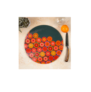 <b>Wood</b> and Printed Pot Trivet for Hot Dishes Kitchen Hot Pads <b>Placemats</b> and Design Piece with Natural Craft - Product Image 3