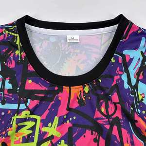 Camiseta Deportiva Sublimada Colorida para Hombre, Personalizada con el Equipo de Fútbol Americano, Manga Corta, Cuello Redondo, Ligera, Transpirable y Antibacteriana - Product Image 5