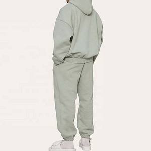 Fabricantes al por mayor French Terry Hoodies algodón grueso peso pesado personalizado hombres sudaderas con capucha conjunto - Product Image 4