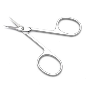 Tijeras de manicura de acero inoxidable con logotipo personalizado de alta calidad, hoja recta, cutícula, herramienta de belleza para el cuidado de las uñas - Product Image 4