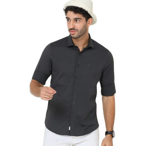 2024 nueva tendencia 100% algodón acabado melocotón tela impresa diseño elegante personalizado Slim Fit camisas antiarrugas para hombres a granel - Product Image 2