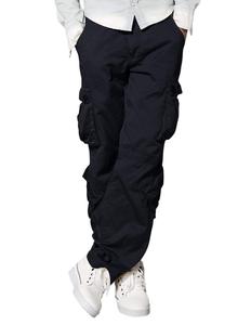 Men's Lightweight High Cotton Canvas Ripstop <b>Cargo</b> <b>Work</b> <b>Pants</b> Big Tall Construction Utility Safety Embroidered High Drawstring - Product Image 3