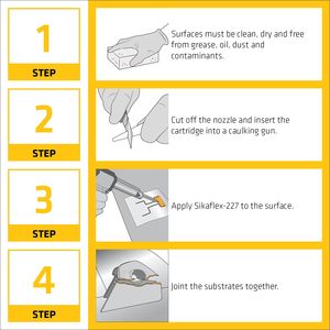 Sikaflex 227 Polyurethane nhanh skinning Sealant 300ml trắng cơ thể ô tô niêm phong, bền & thời tiết kháng - Product Image 4