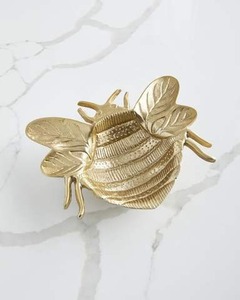 Cuenco de Chocolate con forma de abeja de lujo, caramelos, Tuercas de caramelo, cuenco para servir, artesanías de Metal, cuencos para galletas de frutas de latón hechos a mano - Product Image 1