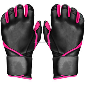 Gants de frappe de baseball en cuir professionnels pour premier base, doigts entiers, gaucher, droitier, manchette longue, imperméables - Product Image 6