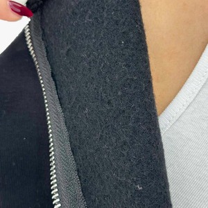 Sudadera con Capucha de Alta Calidad, Transpirable y Ecológica, con Cierre, para Mujer, Estilo Vintage, Holgada, de Poliéster y Algodón, Informal, para Invierno - Product Image 2